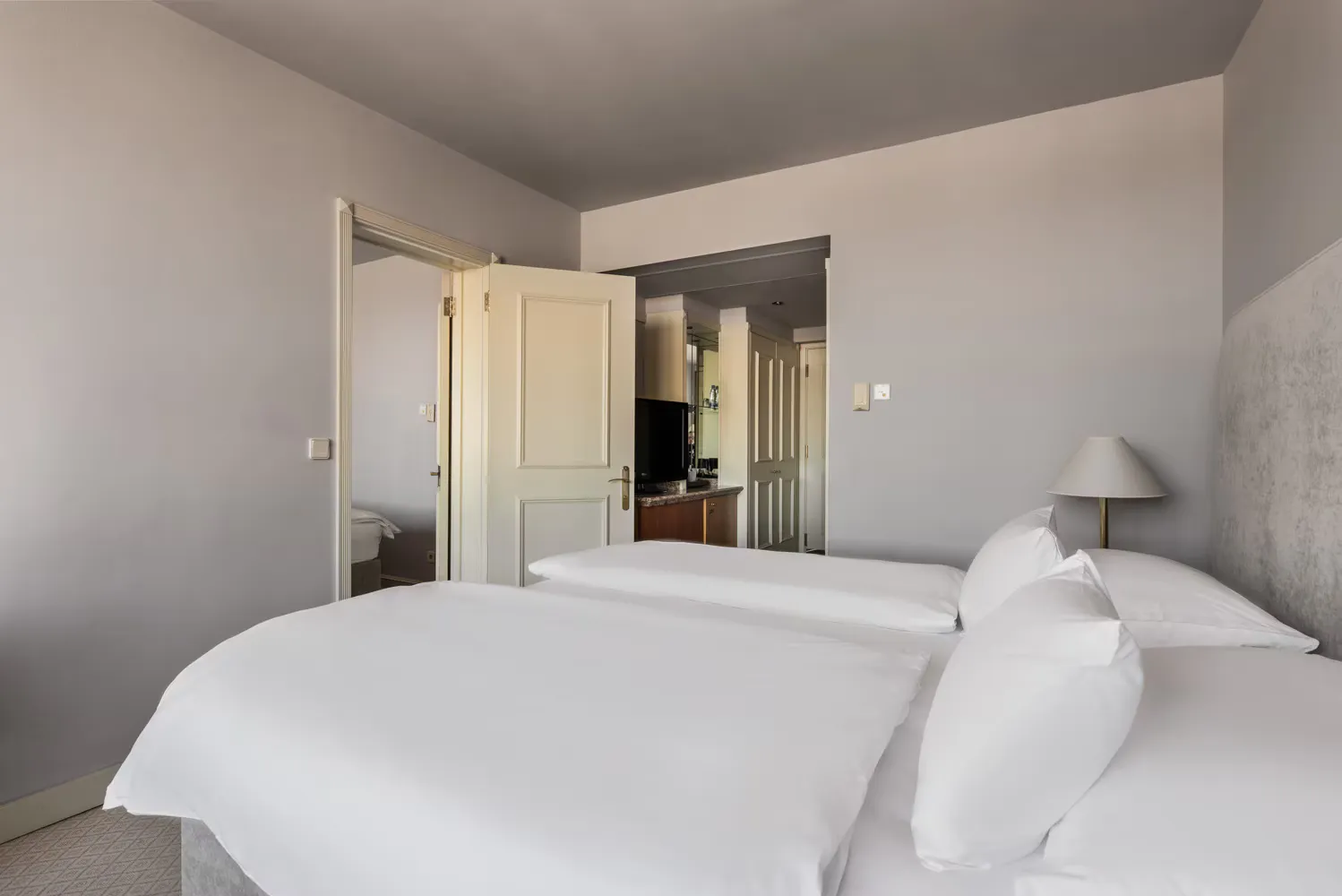 Classic Double Room interior with desk